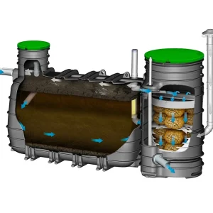 en vente Fosse Toutes Eaux – Monoblock-2-4 V3 Biorock – Avec Poste De Relevage – Capacité 4 E.H – 2000L 8
