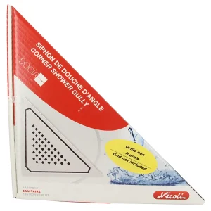 Nicoll Caniveau D’angle Docia Pour Sol De Douche Carrelé – Sans Grille – 349.5 X 255 Mm – ø Sortie : 40 Mm marque pas cher 8