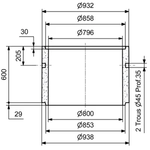 Thebault Buse De Puit Pleine à Emboîtement – 600 MM X 800 MM Satisfait ou Remboursé 6