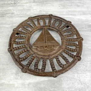 Artif Dessous De Plat En Fonte Brun Foncé, Voilier Au Centre, Diam. 20 Cm, Sur Plot, Haut. 1,5 Cm mode pas cher 8