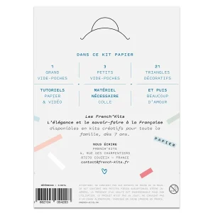 FRENCH’KITS French Kits Papier – Vide-poches Les Fleuris – 4 Pcs vente en ligne pas cher 12