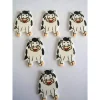 offre spéciale La Boutique D’Isacrea LOT 6 APPLIQUES EN BOIS Motif : Vache Blanche/noire 26*19mm 5