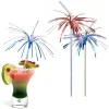 site officiel Doge Lot De 12 Pailles Flexibles Rayées Cocotiers Alu Cocktail, Longueur 24 Cm, Pour Anniversaire Ou Soir 5