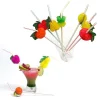 officiel Doge Lot De 12 Pailles Flexibles Rayées Fruits 3D Cocktail, Longueur 24 Cm, Pour Anniversaire Ou Soirée 11