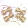 Doge Lot De 4 Noeuds En Jute Et Dentelle Crochet, 10x5cm, Pour Ronds De Serviettes Ou Décoration Mariage vente en ligne 11