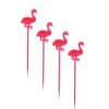 boutique en ligne Artif Lot De 48 Piques Décoratifs En Plastique Flamants Roses, Pic à Cocktail Original, 8cm De Haut 14