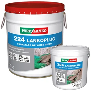 Boutique Parexlanko Mortier De Colmatage De Voies D’eau LANKOPLUG 224 – Seau De 25 KG 6